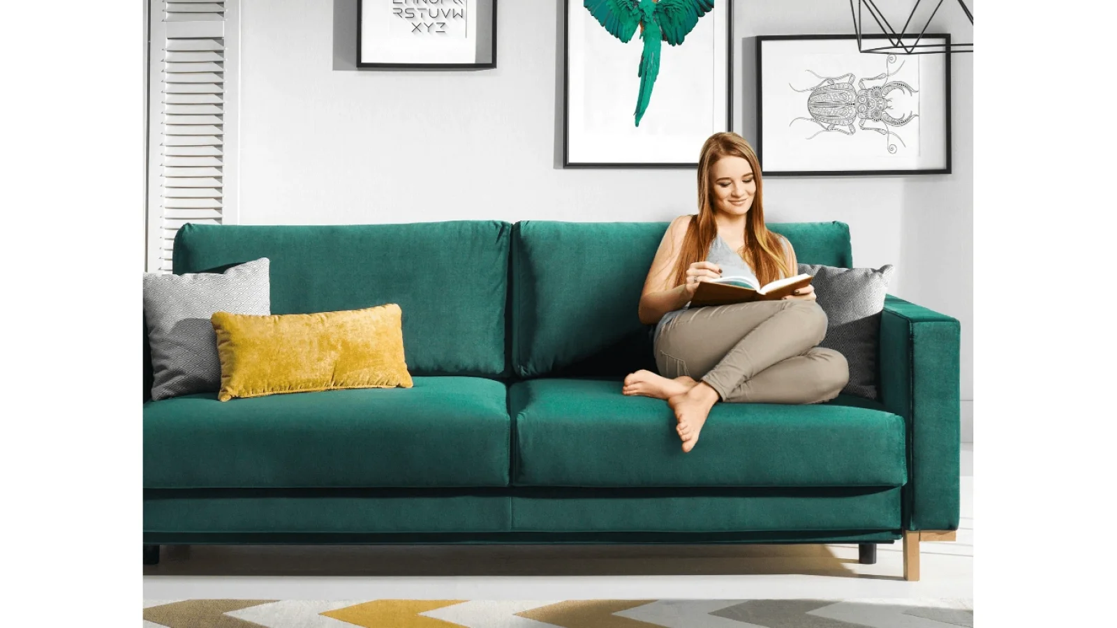 Dark green sofa bed – the ultimate blend of comfort and functionality