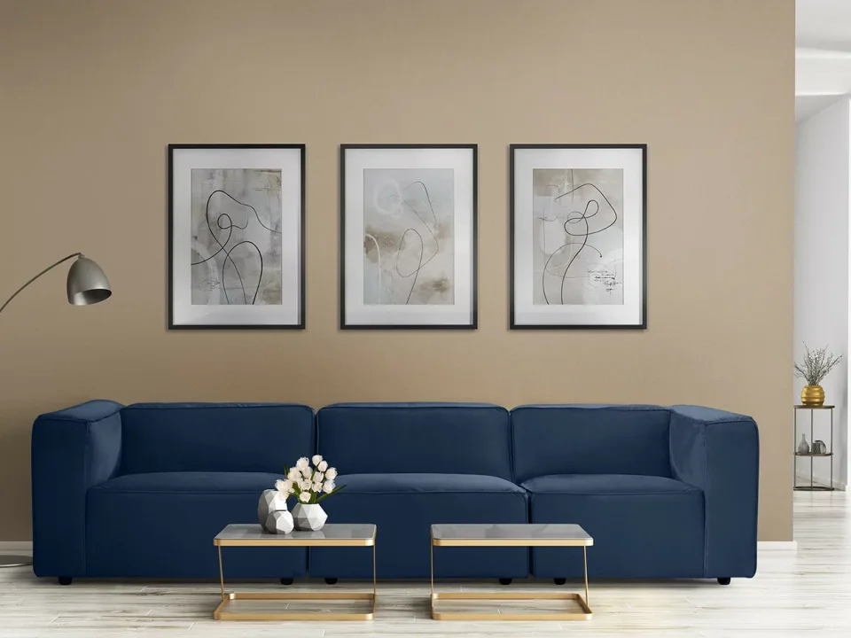How to style a navy corner sofa for a modern look