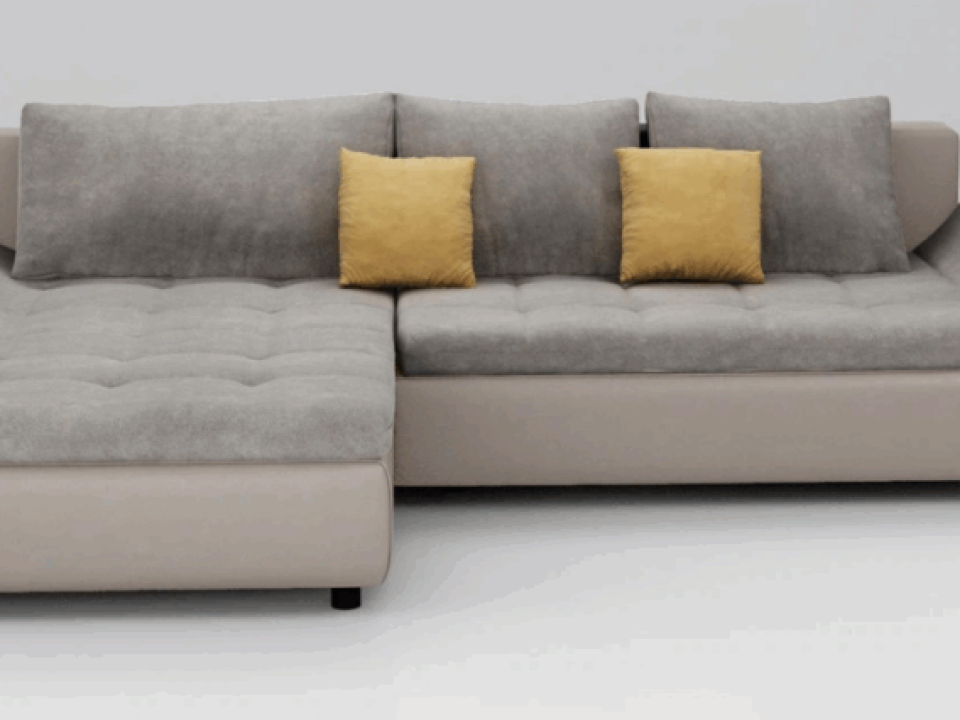 Create a sculptural centrepiece with the elegance of curved sofas