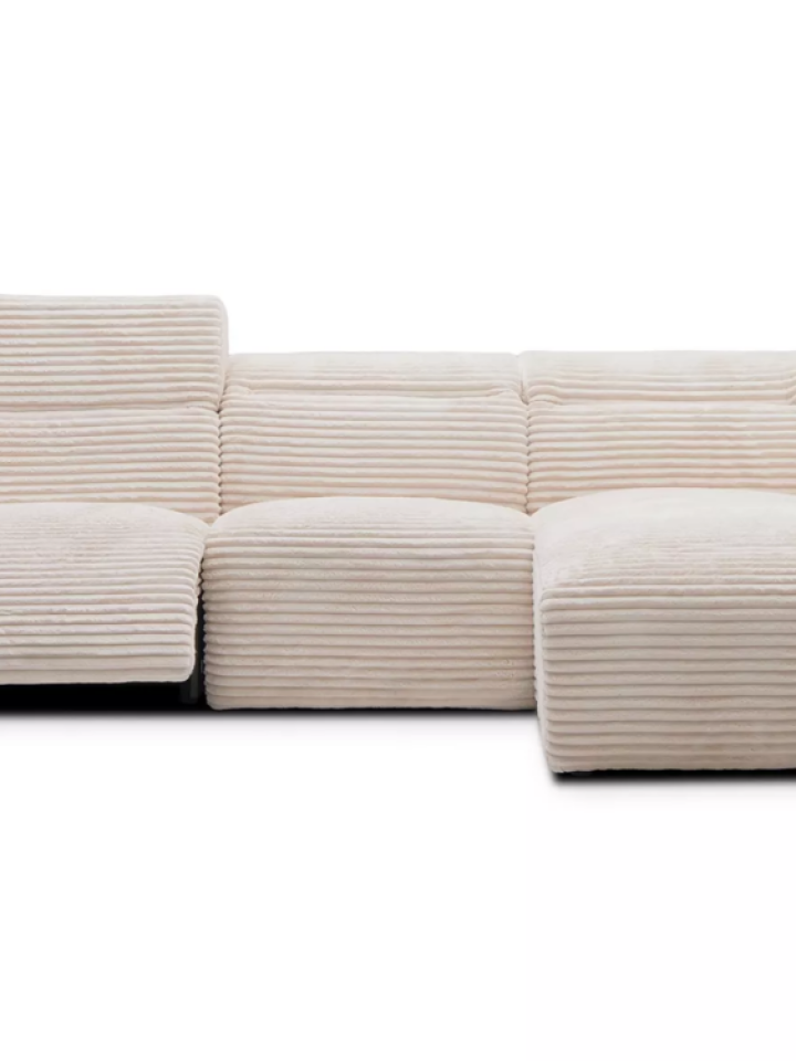 Create light and calm in your space with a white corner sofa
