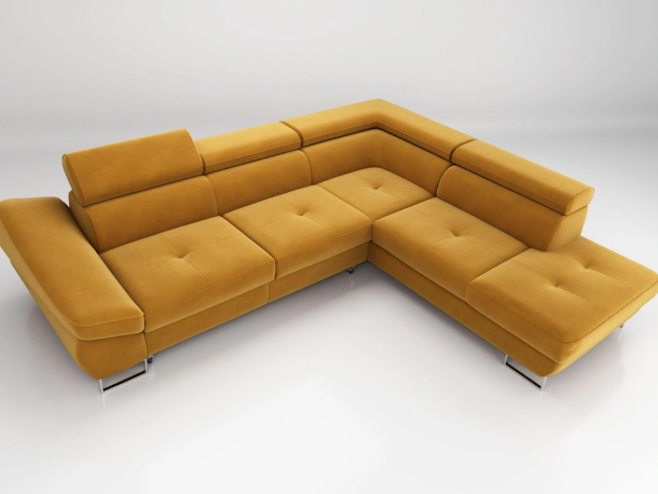 Bring joy and light into your home with a yellow corner sofa