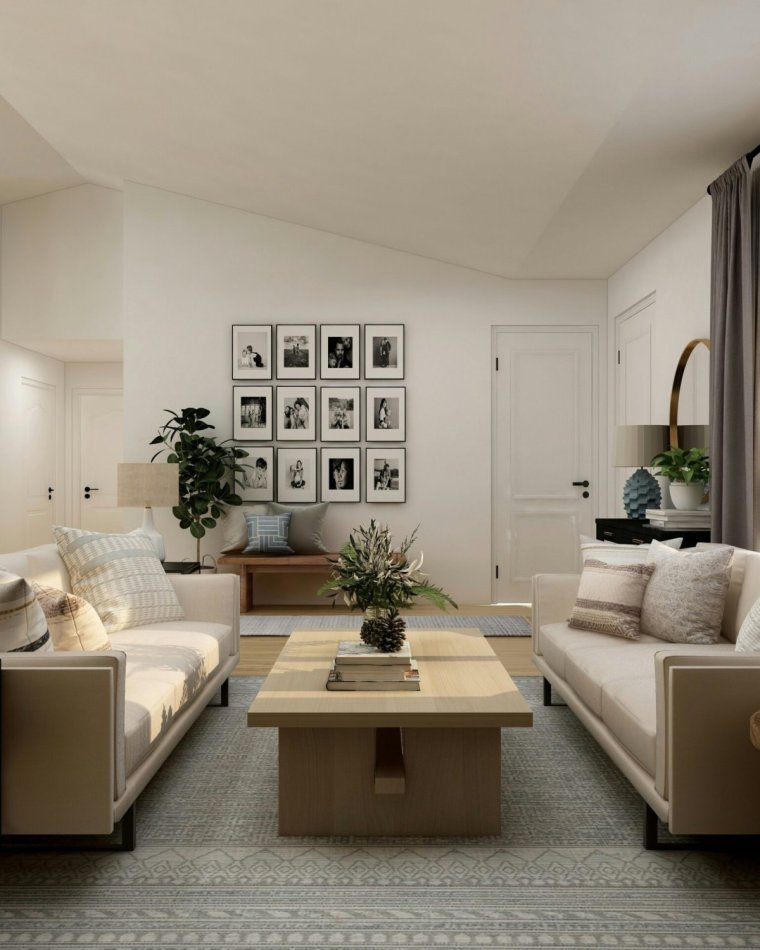 How to arrange a large living room and use the space effectively?