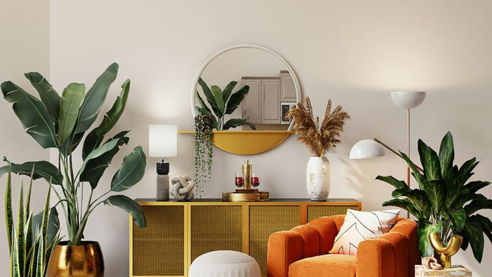 How to arrange an L-shaped living room to create a functional layout?