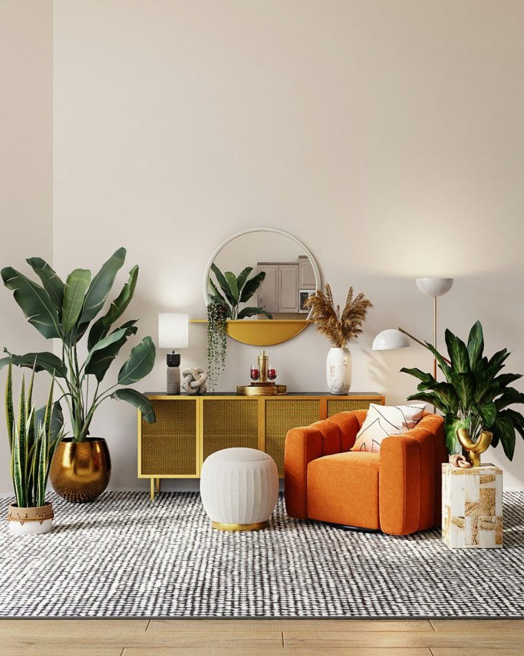 How to arrange an L-shaped living room to create a functional layout?