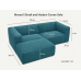 Moved II Small and Modern Corner Sofa Extended gallery