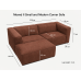 Moved II Small and Modern Corner Sofa Extended gallery